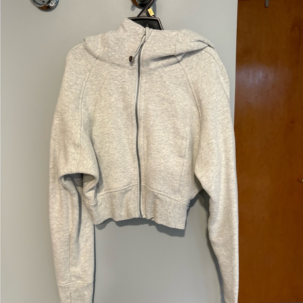 Lululemon Athletica Gray Scuba Zip-Up Hoodie